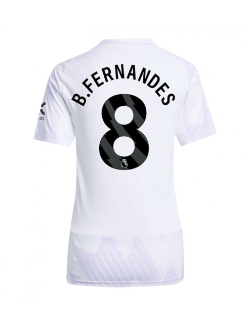 Zenske Futbalové oblečenie Manchester United Bruno Fernandes #8 2025-26 Krátky Rukáv - Preč Zenske Futbalové oblečenie Manchester United Bruno Fernandes #8 2025-26 Krátky Rukáv - Preč